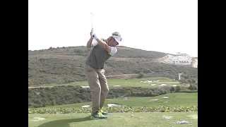 Brandt Snedeker Golf Swing  Iron Slow Motion Volvo World Matchplay Down the Line [upl. by Yajnas312]