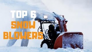 Best Snow Blower in 2019  Top 6 Snow Blowers Review [upl. by Lambart]