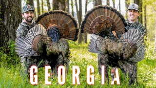 Opening Day DOUBLE Georgia TURKEY Hunt [upl. by Harutek567]