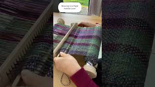 Weaving on a Rigid Heddle Loom weavingloom handweaving rigidheddleloom craftgifts handmade [upl. by Halstead]