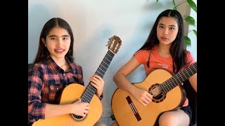 Tico Tico by Zequinha de Abreu  Thu Le Classical Guitar Duo by Daughters  Bloopers [upl. by Kokaras]