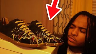 Maison Margiela Replica quotPaint Splatterquot  SHOE UNBOXING  ON FOOT REVIEW [upl. by Tasha]