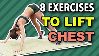 8 Targeted Exercises to Lift Your Chest  Natural Breast Lifting Workout [upl. by Geoffrey]