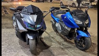 Tmax 530 VS Bmw C650 شا تختارو [upl. by Daveta]