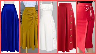 Latest Skirt Design Ideas For Women  Stylish Skirt 2024  New Skirt Design [upl. by Joachim]