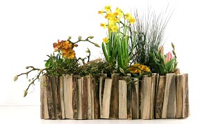 Blumenkasten aus Holz bauen und bepflanzen  Kellerherz DIY [upl. by Volnak]