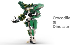 LEGO MOC Instruction  31121 Crocodile amp 31058 Mighty Dinosaurs [upl. by Robena64]