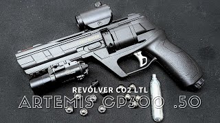 Revólver Co2 Artemis CP300 50 LTL Home Defense Paintball [upl. by Hsiri]