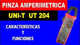 pinza amperimétrica unit ut 204 [upl. by Ettenaej]