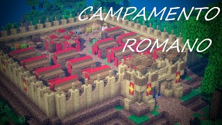 Cómo hacer un campamento Romano en Minecraft [upl. by Kearney]