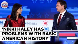 Ron DeSantis Attacks Nikki Haley For Her Incomprehensible Word Salad About The Civil War [upl. by Luebke653]