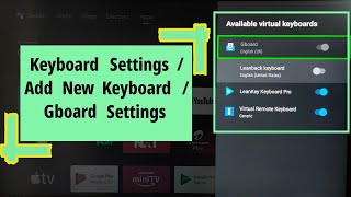 Mi Box 4K  Keyboard Settings  Gboard Settings [upl. by Irrahs]