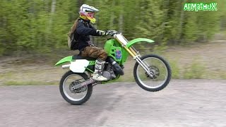 Kawasaki KX500 90 First Test Ride 2015 [upl. by Seaman]