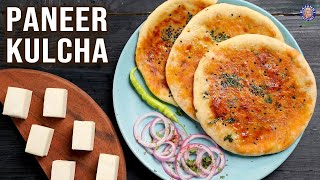 Paneer Kulcha on Tawa  No Yeast  Serve Kulcha With Chole  Indian Veg Meals  Lunch Dinner Recipe [upl. by Nasus243]