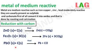 Conversion Of Metal Oxide To Metal Hindi [upl. by Levey]