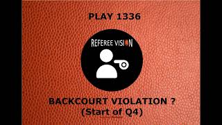 Play 1336 Backcourt Violation [upl. by Aikat]