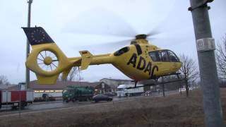 Landung Rettungshubschrauber Christoph 33 in Hoyerswerda [upl. by Sellma853]