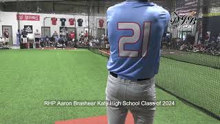 RHP Aaron Brashear Katy High School Class of 2024 [upl. by Qiratla]