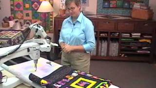 Quilting with QBOT  4point Echo Quilting and Rotation [upl. by Oirelav493]