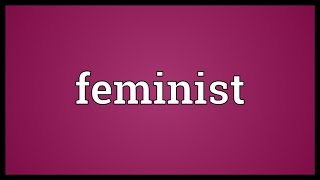 Feminist Meaning [upl. by Anikal]