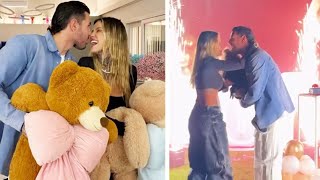 Maschietto o femminuccia Theo Hernandez e Zoe Cristofoli lo svelano con un Gender Reveal Party [upl. by Kendal]