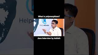 What is polymorphism in java by Ashish Sir javainterview polymorphism runtimepolymosphism [upl. by Bronwen]