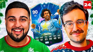 FC24 Squad Builder Showdown Advent UCL HERO TEVEZ Day 24 vs AJ3 [upl. by Anuait]