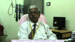 Dr V Ranga RaoPrincipalChirala Engineering CollegeChirala [upl. by Eeuqram]