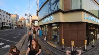 Kyoto Walk Near Higashi Honganji Temple and Pachinko  360 Degrees [upl. by Willem]