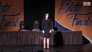 IHSA 2018 State Champion Speech Dramatic Intrepretation [upl. by Ecinerev]