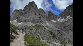 Langkofel Rosengarten Schlern High Routes in the Dolomites [upl. by Amado]