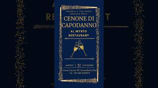 Capodanno al Myrto Restaurant capodanno2024 happynewyear cena evento [upl. by Savitt331]