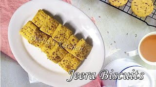 100 bakery style Eggless Jeera cookies  zeera biscuits  Cookies recipe  Cumin cookies  BAKERY [upl. by Drazze]