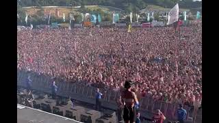 Olivia Rodrigo performing with Lily Allen infront of 200000 people [upl. by Ellimaj195]