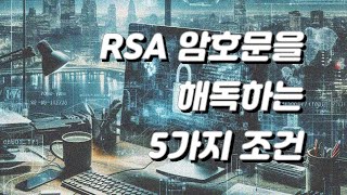 RSA 암호문을 해독하는 5가지 조건 [upl. by Atnuahs]