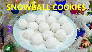 SNOWBALL COOKIES  WITH AND WITHOUT OVENCHRISTMAS COOKIESPECAN BALLSEnglish Subtitles [upl. by Jacky821]