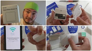 Wyze Motion Sensor V2 Setup Battery Replacement amp Automation [upl. by Dric]