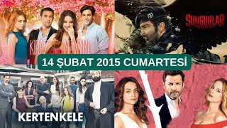 14 Şubat 2015 Cumartesi Nostalji Reyting Sonuçları  Kiraz Mevsimi Sungurlar Kertenkele [upl. by Ssilb]