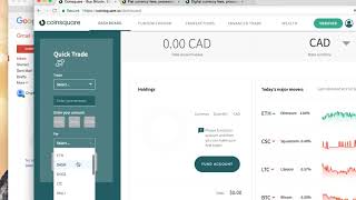 Quick Guide For RegisteringBuying Bitcoin On Coinsquare Link in Description [upl. by Ardnoyek]