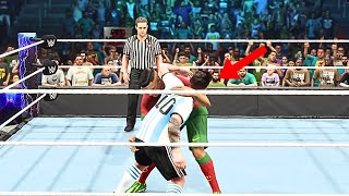 CR7 VS Messi🫨 WWE 2K24 LIVE🔴 [upl. by Anivram]