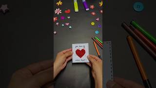 DIY LOVELY CARD😍❤️ youtube shorts shortvideo trendingshorts diy creative crafting [upl. by Sayles418]