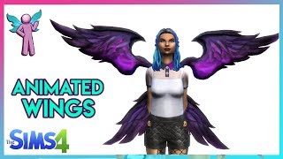 The Sims 4 Animated Wings  Download 10 [upl. by Simonetta]