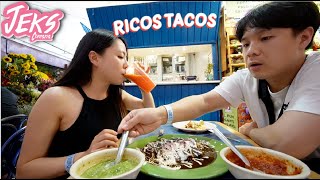 Primera vez en MÉXICO 🇲🇽 Comida MUY DIFERENTE  JEKS ft Jin Coreanos vlog LATAM [upl. by Tiffany]