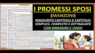 ✅ I PROMESSI SPOSI Riassunto semplice completo e dettagliato capitolo x capitolo  immagini e video [upl. by Charpentier]