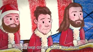 The Wellermen  Wellerman Christmas Version LYRIC VIDEO [upl. by Idmann272]