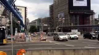 Klettergerüst auf dem KurtGeorgKiesingerPlatz  provisorische Fernwärmeleitung 030614 [upl. by Renckens]