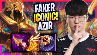 FAKER BRINGS BACK HIS ICONIC AZIR  T1 Faker Plays Azir MID vs Kassadin  Season 2023 [upl. by Aryamoy]