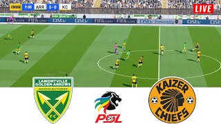 🔴GOLDEN ARROWS vs KAIZER CHIEFS LIVE TODAY ⚽ DSTV PREMIERSHIP 2324 ROUND 10 ⚽ Football Gameplay HD [upl. by Sanferd]