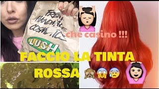 CHE DELUSIONE  faccio laTINTA ROSSA in casa con hennè Lush [upl. by Emiline]