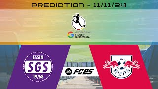 SGS Essen vs RB Leipzig  Prediction  202425 FrauenBundesliga  EA FC 25 [upl. by Higley]